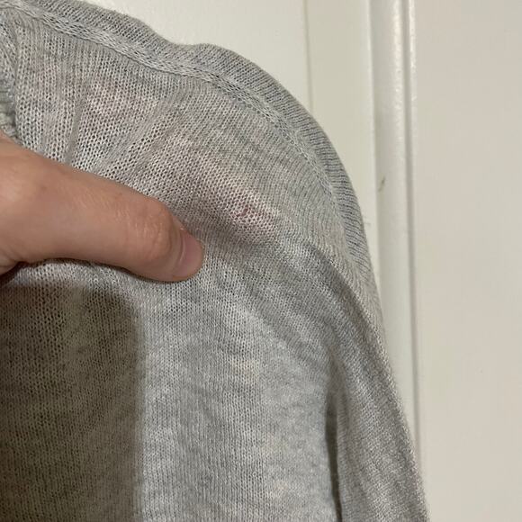 The Group by Babaton Grey Long Sleeved Top Cashmere-Cotton Blend Light Weight - Picture 3 of 6